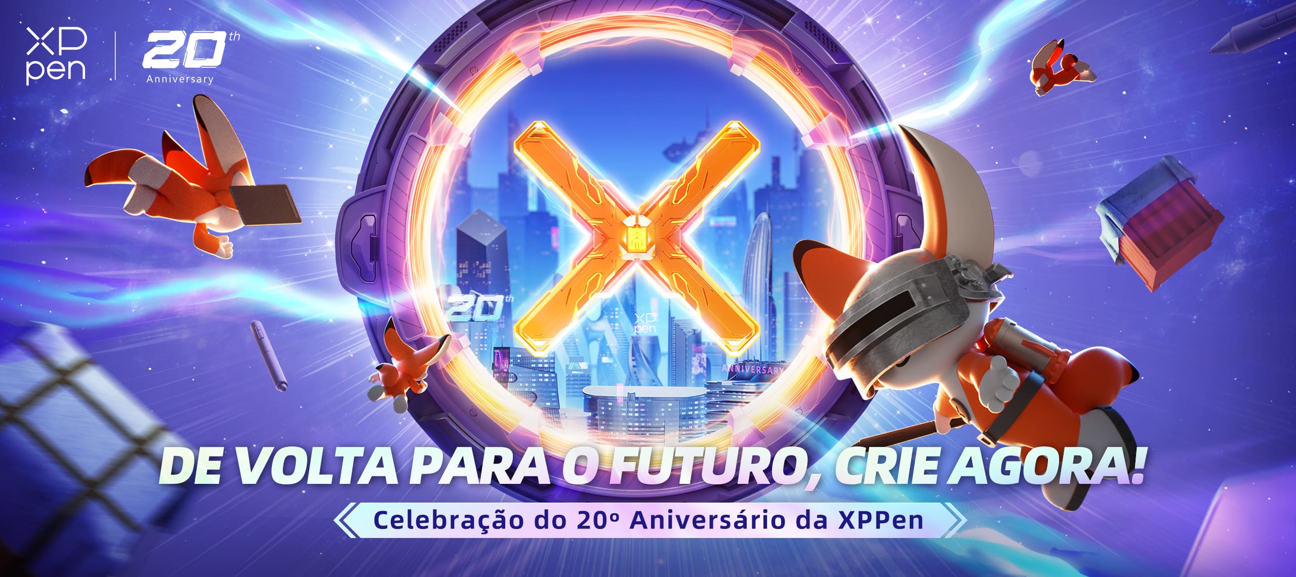 Participe do 20° Aniversário da XPPen e Concorra a Parte do Prêmio de US$120 Mil e Tablets de Desenho Premium!