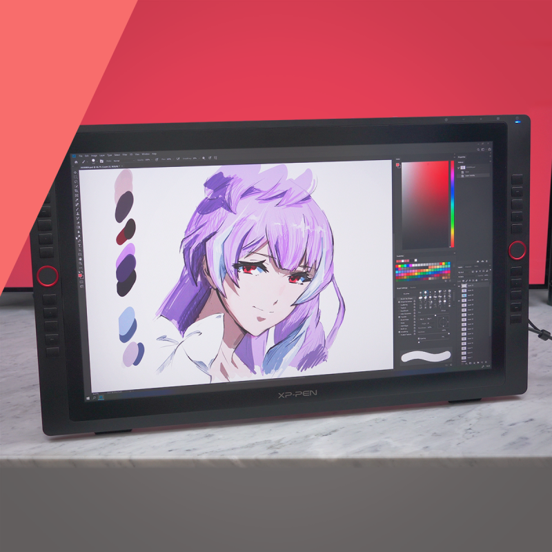 pintura digital em mesa mesa digitalizadora XP-Pen Artist 24 Pro.jpg