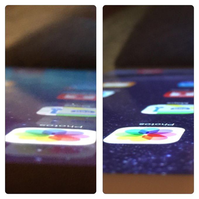 iPad Air 1 tela nao laminada vs iPad Air 2 display laminada.jpg