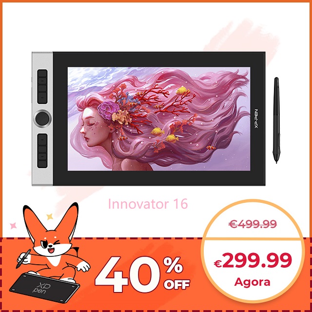 oferta de aniversario display digitalizadora XP-Pen Innovator 16