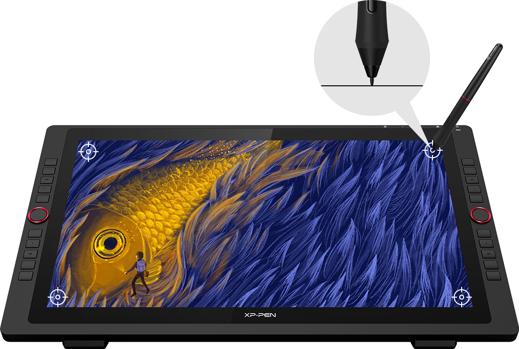  tela digitalizadora XP-Pen Artist 22R Pro permite desenhar praticamente sem paralaxe 