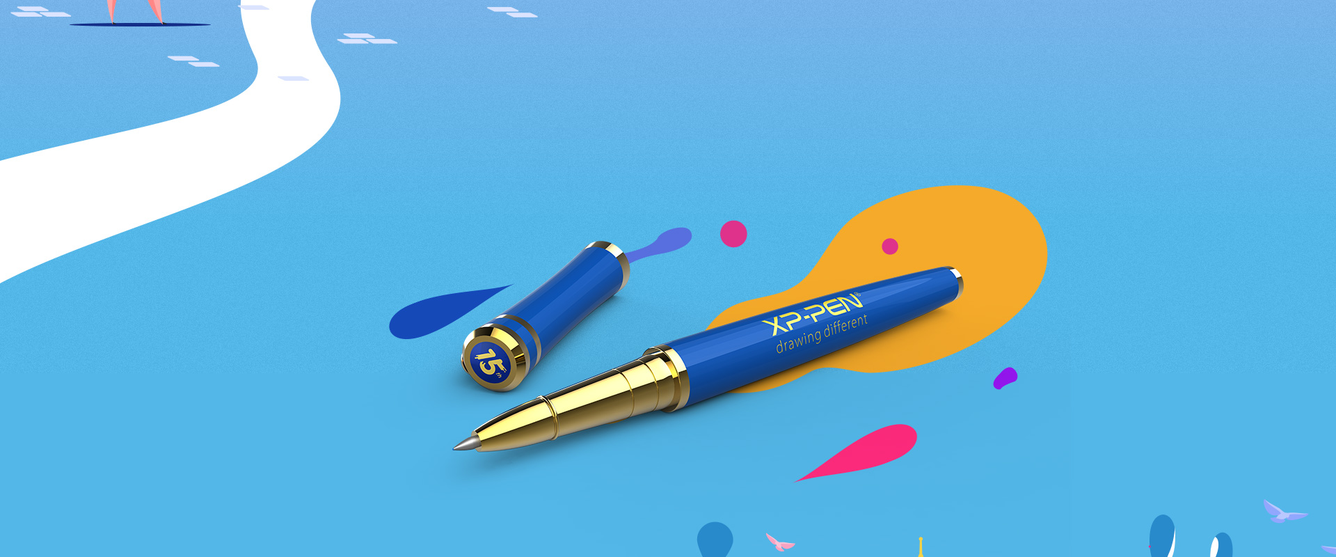 Reveal your creativity With the XP-PEN Branding Blue Pen