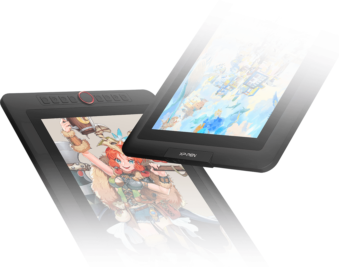  tela digitalizadora XP-Pen Artist 15.6 Pro possui 8 teclas de atalho totalmente personalizáveis 