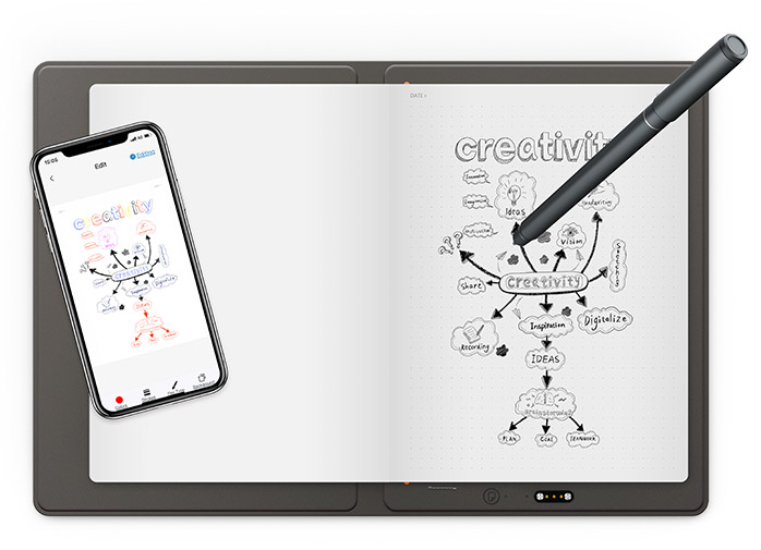 XP-Pen Note Plus Can connect to the smartphone to synchronize the data transmission in real time