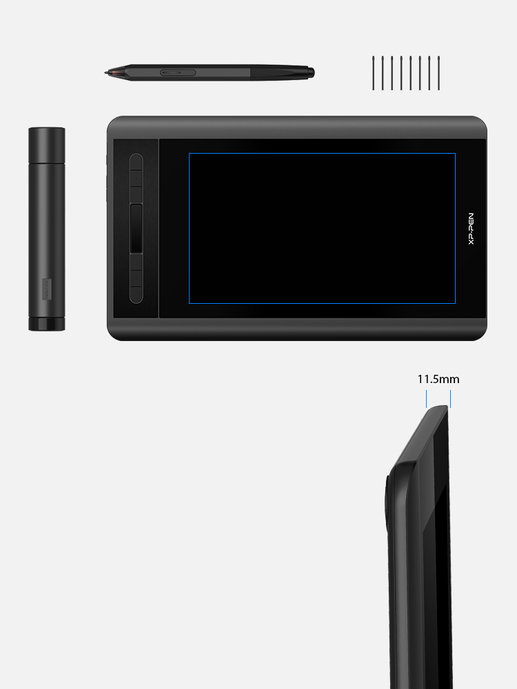 XP-Pen Artist 12 portátil mesa digitalizadora com tela 11.6 polegadas