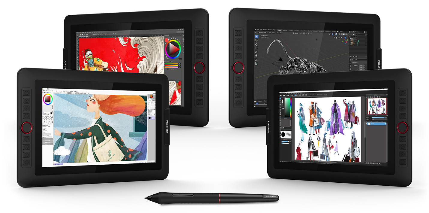 tela digitalizadora XP-Pen Artist 12 Pro Compatível com a maioria dos sistemas operacionais e aplicativos
