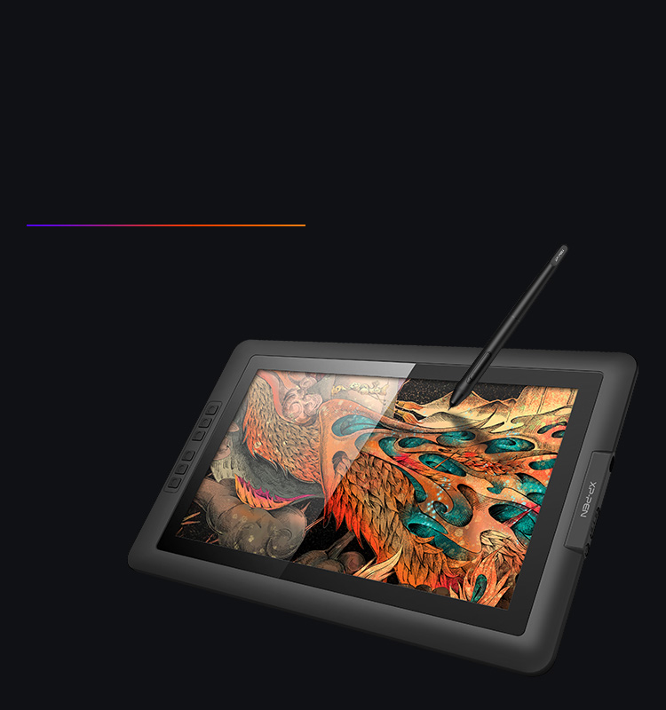  Desenho de vidro de alta qualidade Com tela digitalizadora XP-Pen Artist 15.6 