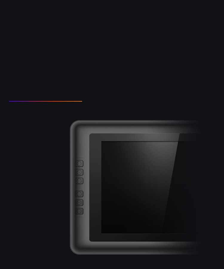  monitor digitalizadora XP-Pen Artist 15.6 Possui 6 teclas expressas ergonômicas e totalmente personalizáveis 