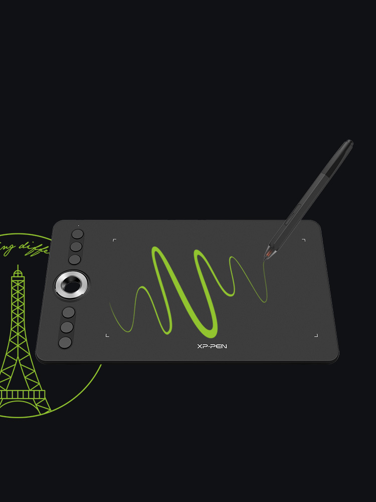  caneta digital com Pressão sensível de 8192 níveis 