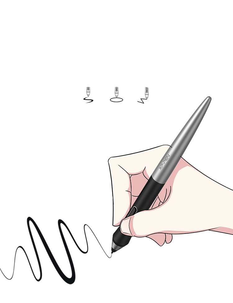 mesa de desenho digital profissional XP-Pen Deco Pro Com 8.192 níveis de sensibilidade de pressão