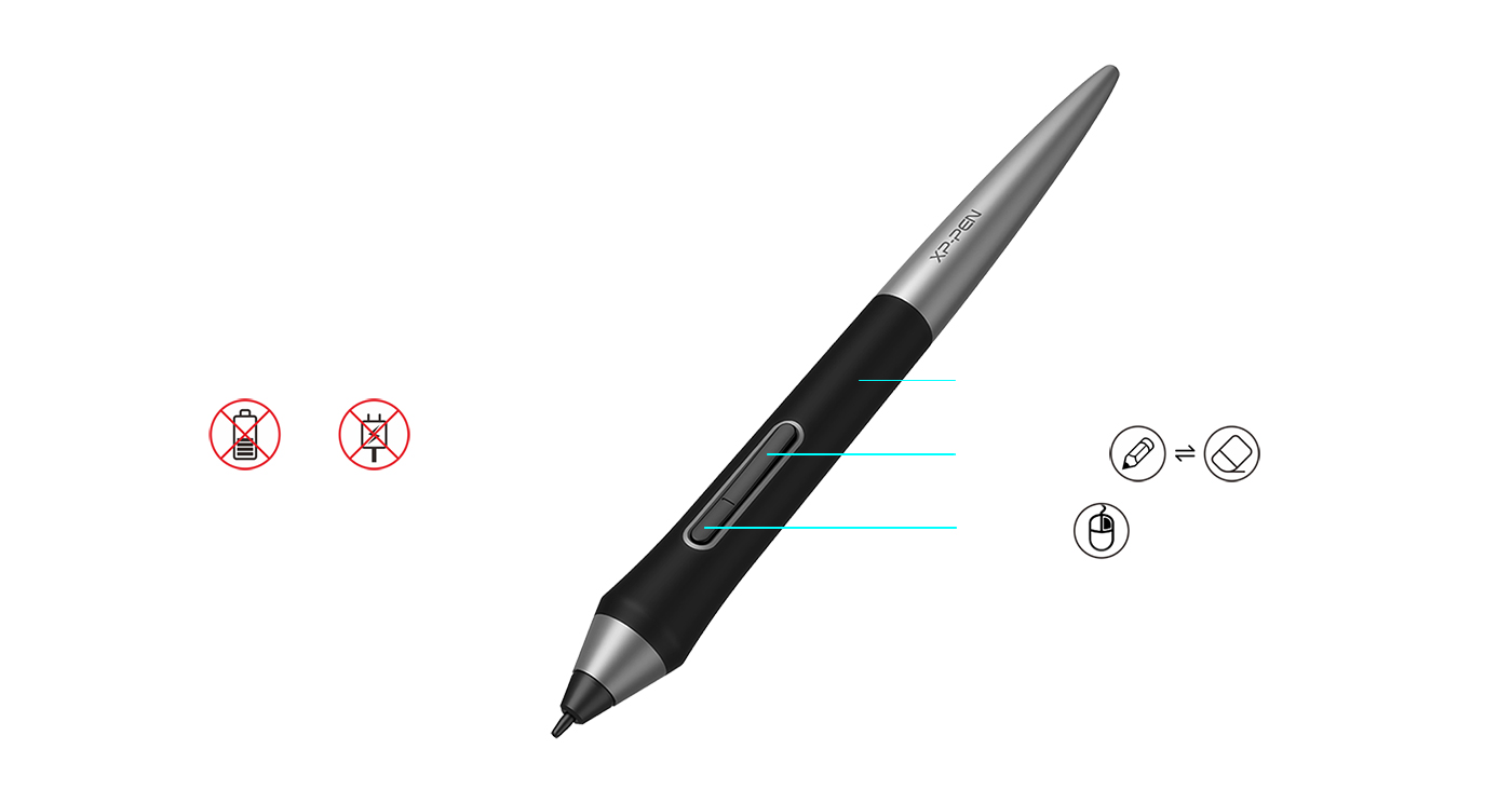 Caneta digital PA1 sem bateria de novo desenho