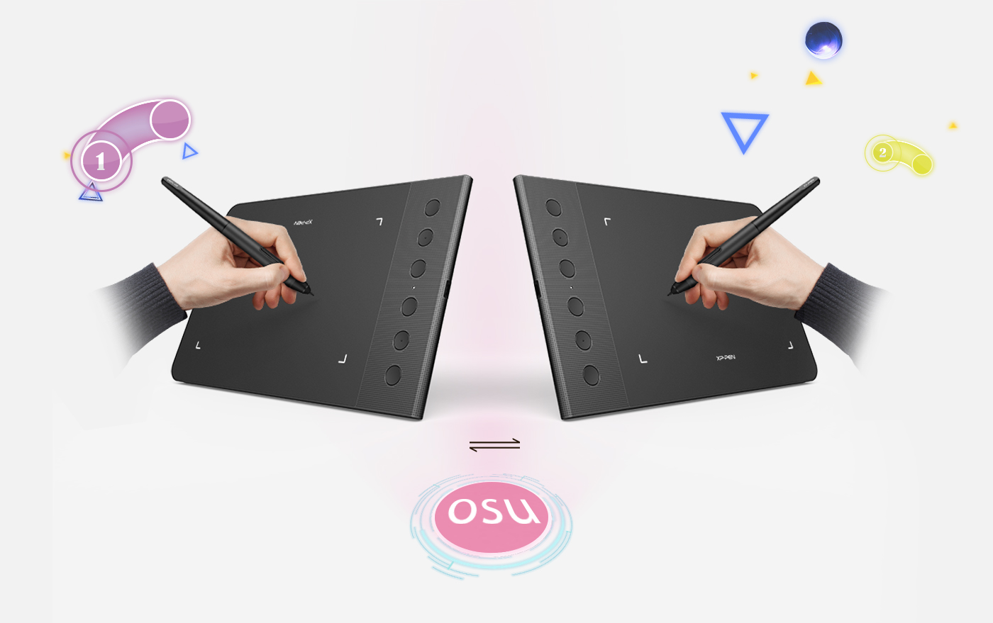 mesa digitalizadora XP-PEN Star G640S Projetado para os lados esquerdo e direito dos usuários
