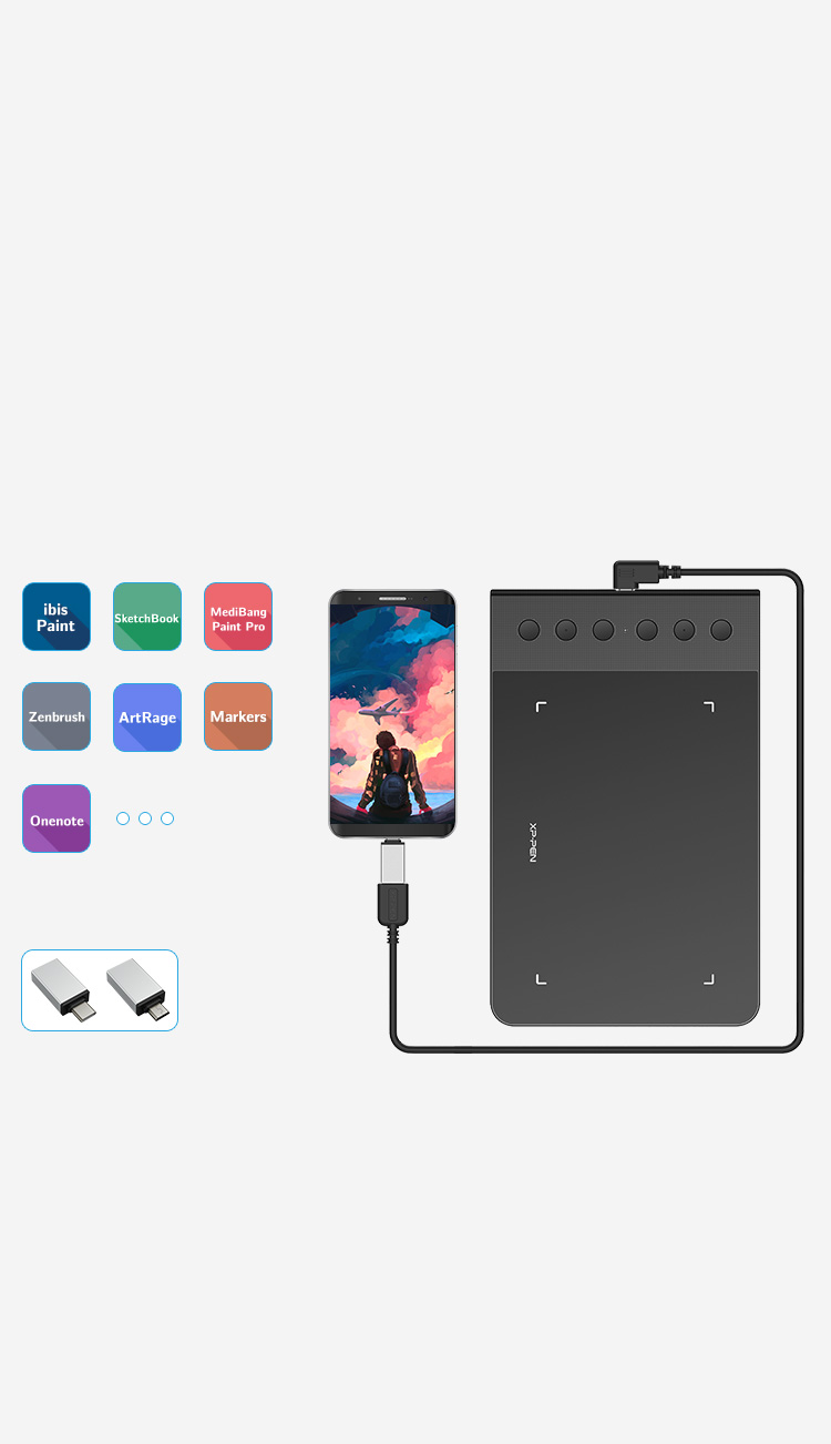 mesa digitalizadora XP-PEN Star G640S agora suporta conexões com dispositivos Android 6.0 e superiores